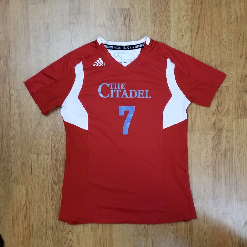 Authentic Citadel Bulldogs Soccer Jersey Adidas